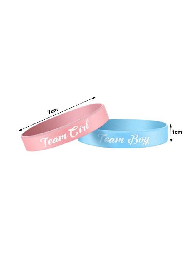 20pcs Boy Or Girl Gender Reveal Party Wristbands Boy Girl Bracelets For Team Welcome Baby Shower Gender Reveal Party Decor - Image 3